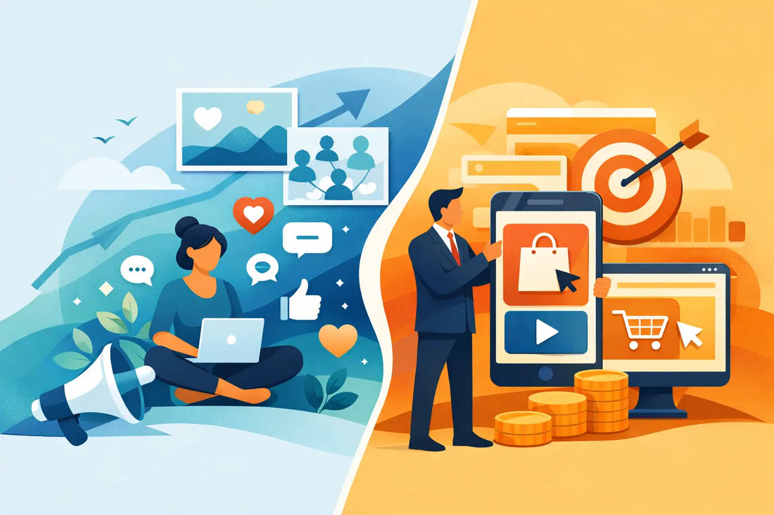 Organic Social vs Paid Ads for New Brands